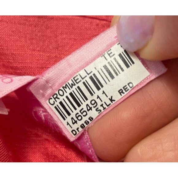 Lilly Pulitzer Coral Silk Wrap Dress Tie Waist Size 8 Classic Timeless - Picture 6 of 8